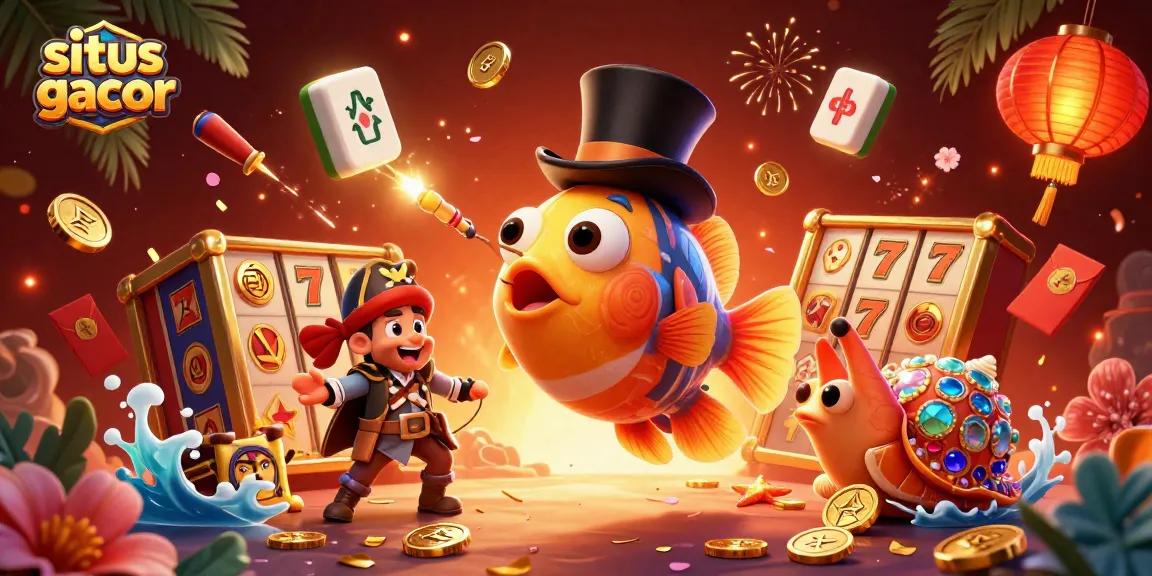Experience situs gacor with vibrant 3D illustration showcasing gaming excitement and rich character interactions.