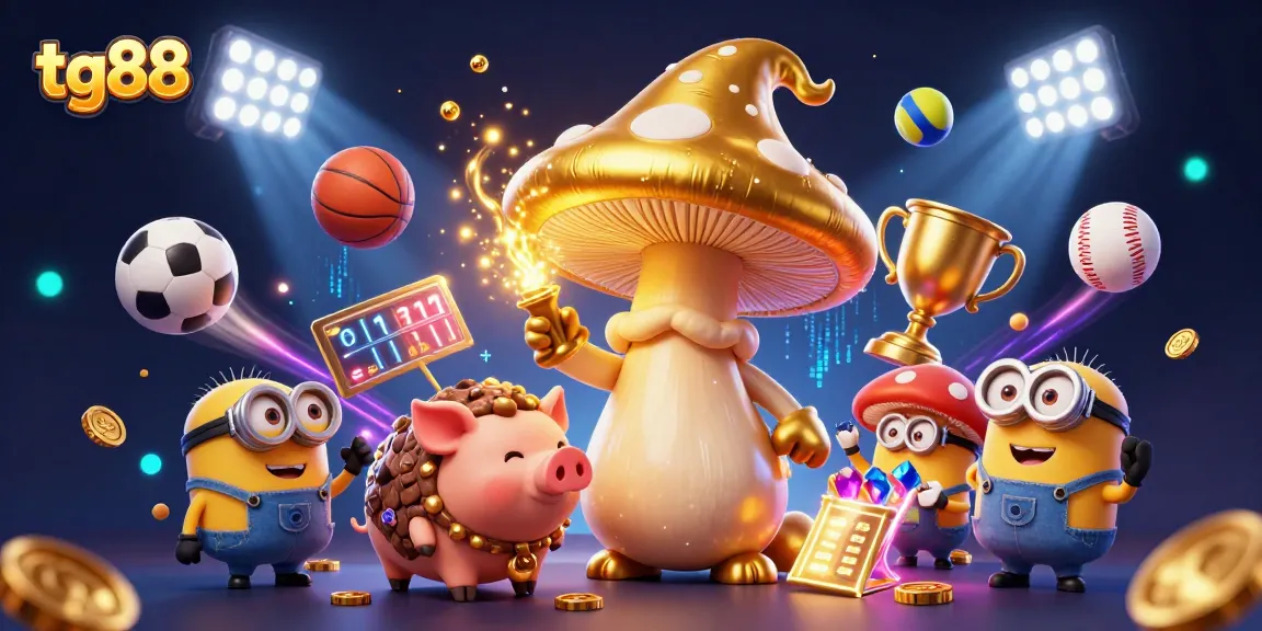 Engage with tg88's captivating casino experience featuring unique characters and vibrant gaming action.