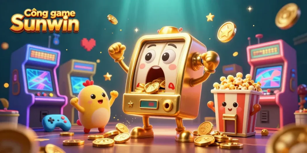 Play at Cổng game Sunwin and enjoy thrilling gameplay with vibrant slot machines and a lively atmosphere.